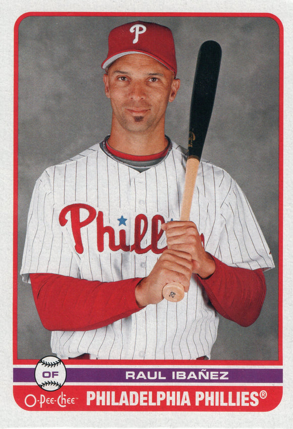 #79 Raul Ibanez Philadelphia Phillies 2009 O-PEE-CHEE Baseball Card FAV