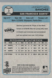 #3 Jonathan Sanchez San Francisco Giants 2009 O-PEE-CHEE Baseball Card FAV