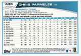 #446 Chris Pamelee Minnesota Twins 2013 Topps Baseball Card FAX