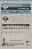 #317 Akinori Iwamura Tampa Bay Rays 2009 O-PEE-CHEE Baseball Card FAX