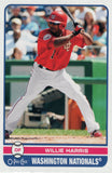 #107 Willie Harris Washington Nationals 2009 O-PEE-CHEE Baseball Card FAX