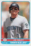 #446 Joe Ingett Toronto Blue Jays 2009 O-PEE-CHEE Baseball Card FAX