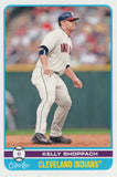 #447 Kelly Shoppach Cleveland Indians 2009 O-PEE-CHEE Baseball Card FAX