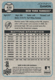 #439 Johnny Damon New York Yankees 2009 O-PEE-CHEE Baseball Card FAX