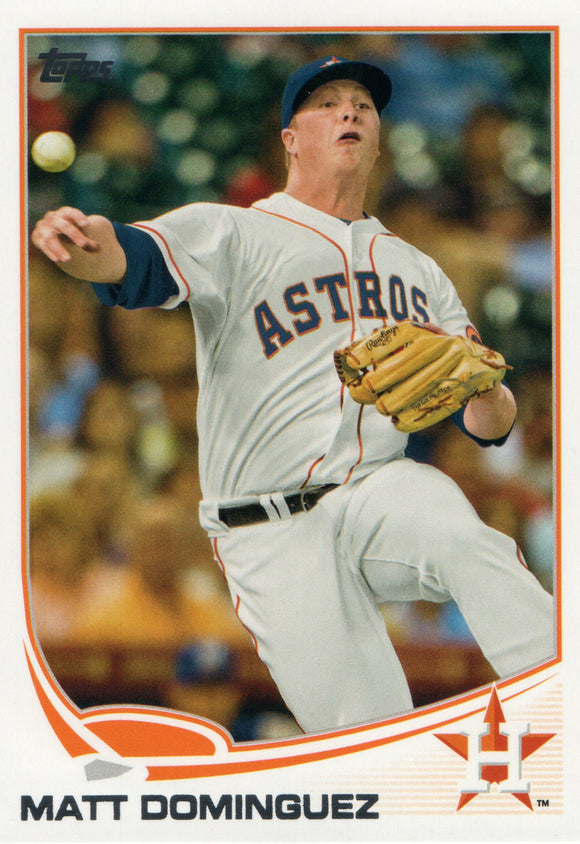 #342 Matt Dominguez Houston Astros 2013 Topps Baseball Card FAY
