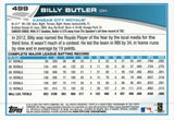 #499 Billy Butler Kansas City Royals 2013 Topps Baseball Card FAY