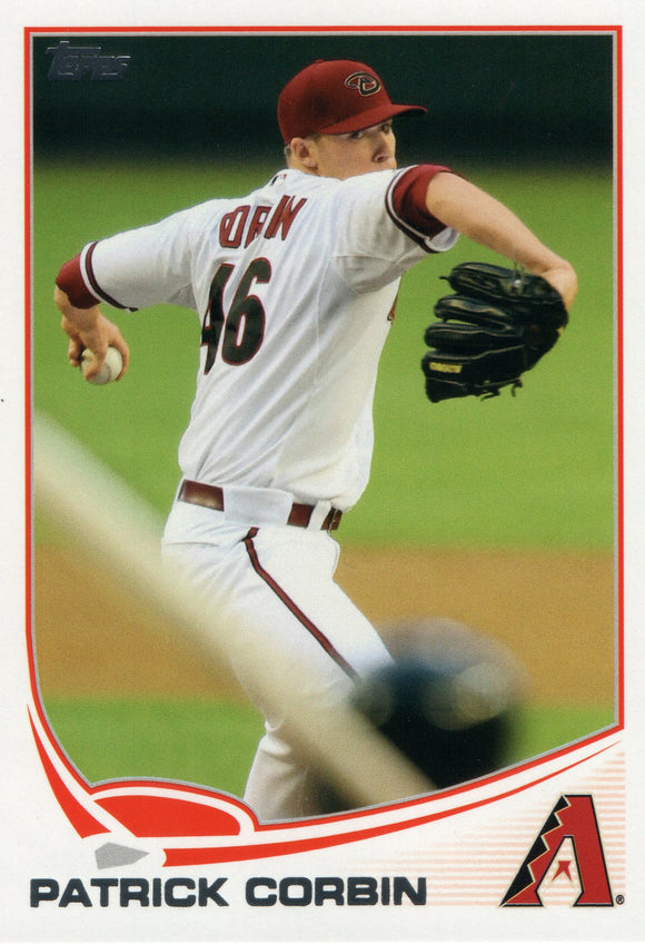 #502 Patrick Corbin Arizona Diamondbacks 2013 Topps Baseball Card FAY