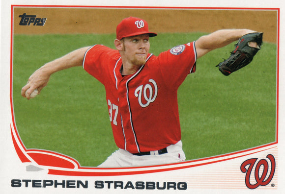 #500 Stephen Strasburg Washington Nationals 2013 Topps Baseball Card FAY
