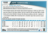 #542 Jeff Niemann Tampa Bay Rays 2013 Topps Baseball Card FAY
