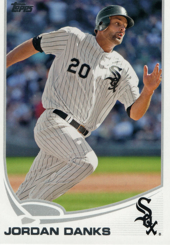 #580 Jordan Danks Chicago White Sox 2013 Topps Baseball Card FAY