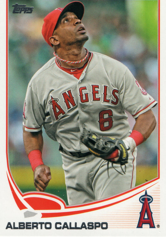 #494 Alberto Callaspo Los Angeles Angels 2013 Topps Baseball Card FAY