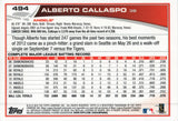 #494 Alberto Callaspo Los Angeles Angels 2013 Topps Baseball Card FAY