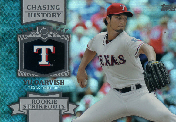 CH-80 Yu Darvish Texas Rangers 2013 Topps Baseball Card FAY