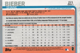 #271 Shane Bieber Future Stars Cleveland Indians 2019 Topps Series 1 Baseball Card FAZ