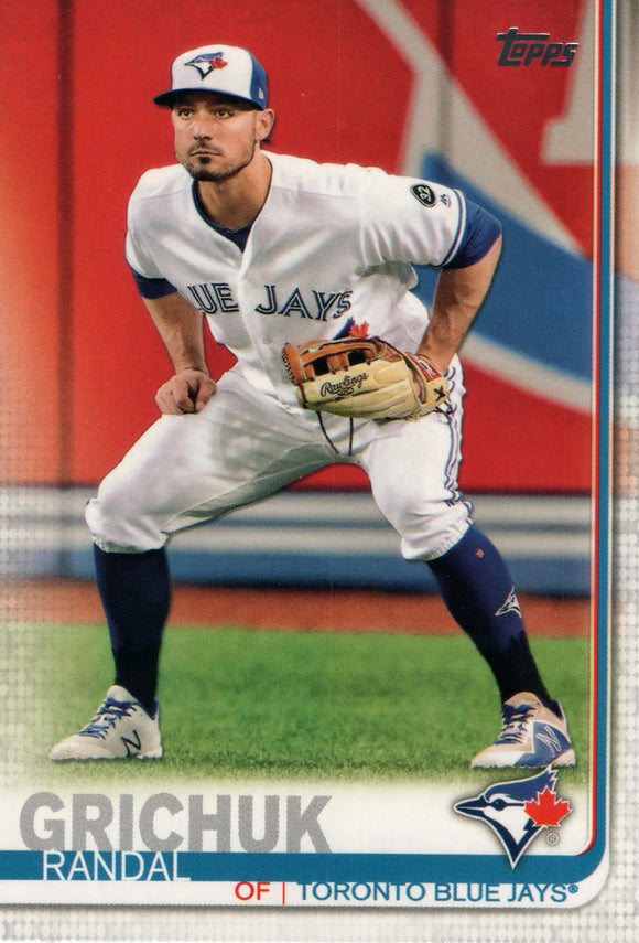 #309 Randal Grichhuk Toronto Blue Jays  2019 Topps Series 1 Baseball Card FAZ