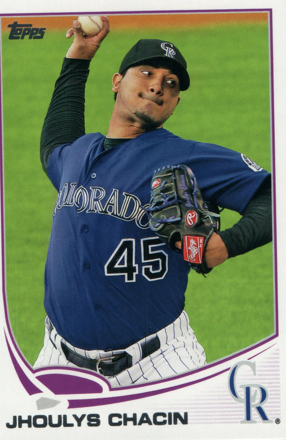 #613 Jhoulys Chacin Colorado Rockies 2013 Topps Baseball Card FAZ