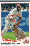 #386 Brandon Philips Cincinnati Reds 2013 Topps Baseball Card FAZ