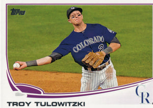 #453 Troy Tulowitzki Colorado Rockies 2013 Topps Baseball Card FAZ