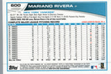 #600 Mariano Rivera New York Yankees 2013 Topps Baseball Card FAZ