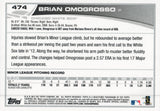 #474 Brian Omogrosso Rookie Chicago White Sox 2013 Topps Baseball Card FAZ