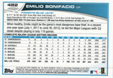 #482 Emilio Bonifacio Toronto Blue Jays 2013 Topps Baseball Card FAZ