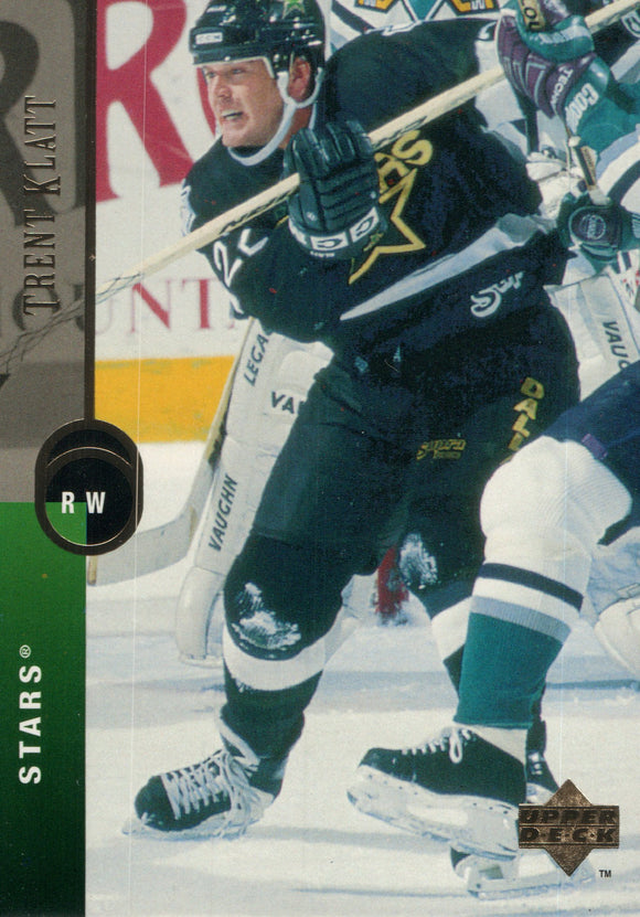 #374 Trent Klatt Dallas Stars 1995-96 Upper Deck Hockey Card
