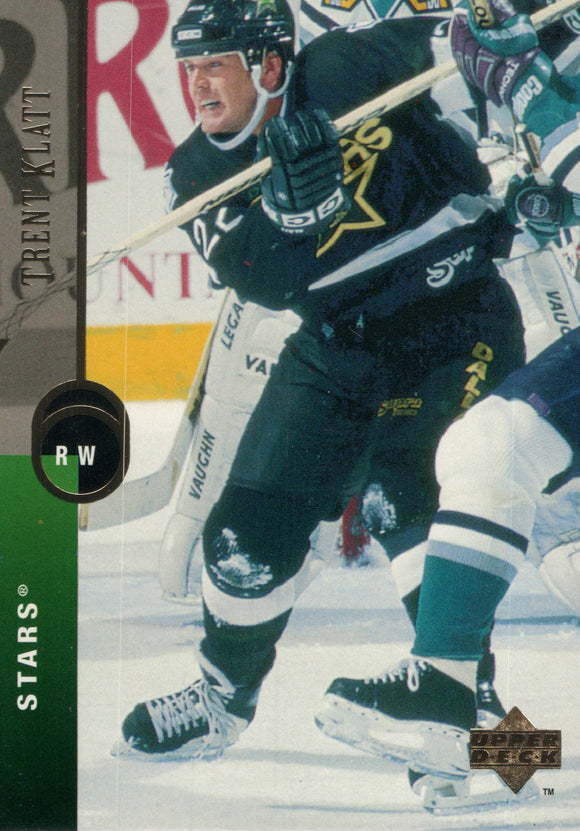 #374 Trent Klatt Dallas Stars 1995-96 Upper Deck Hockey Card