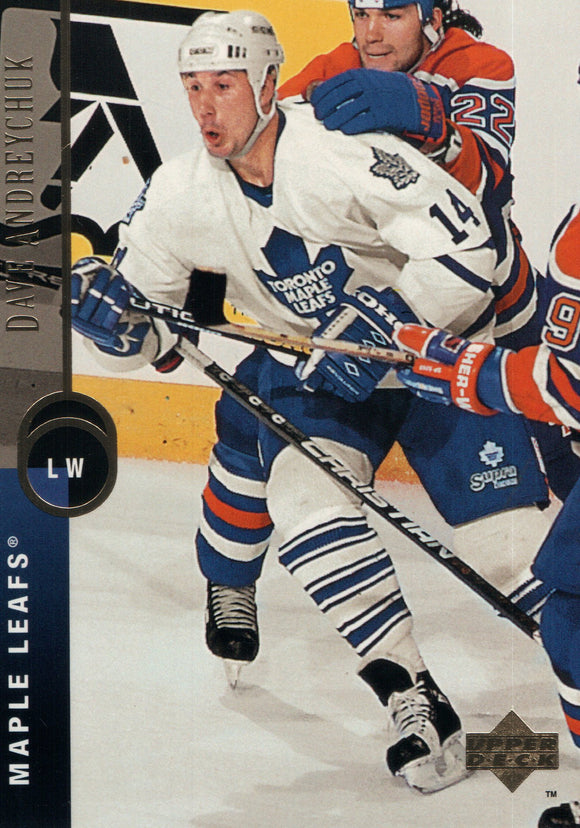 #313 Dave Andreychuk Toronto Maple Leafs 1995-96 Upper Deck Hockey Card