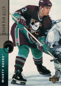 #312 Shaun Van Allen Anaheim Mighty Ducks 1995-96 Upper Deck Hockey Card