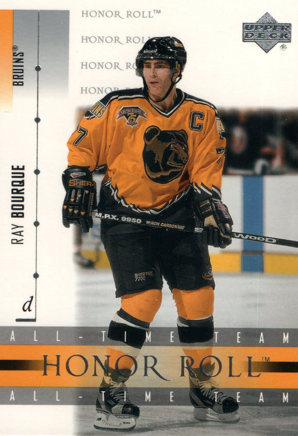 #35 Ray Bourque All Time Team Boston Bruins 2002-03 Upper Deck Honor Roll Hockey  Card