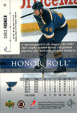 #40 Chris Pronger UD First Team St Louis Blues 2002-03 Upper Deck Honor Roll Hockey  Card