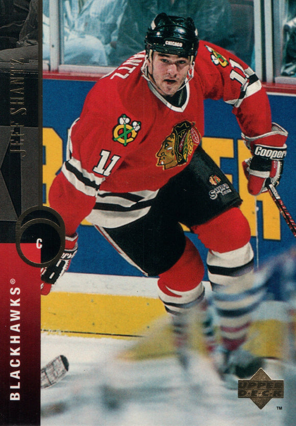 #379 Jeff Shantz Chicago Blackhawks 1995-96 Upper Deck Hockey Card