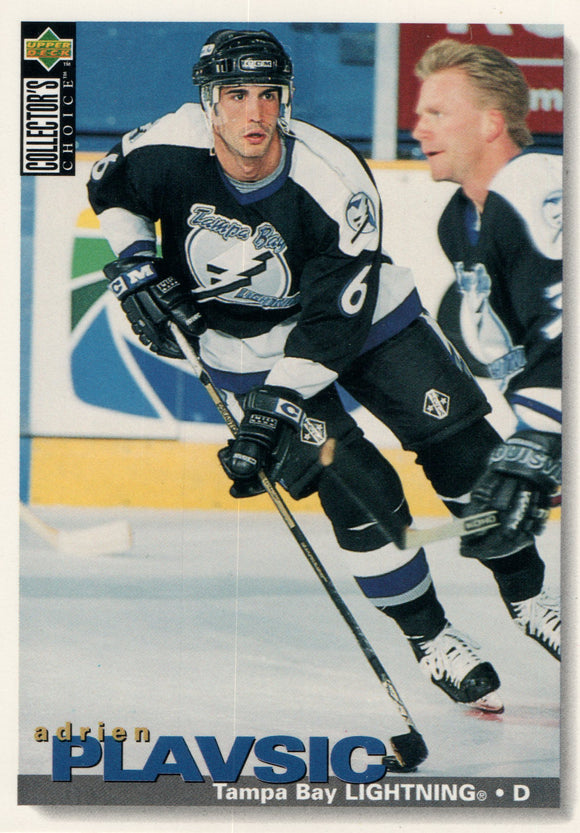 #233 Adrien Plavsic Tampa Bay Lightning 1995-96 Upper Deck Collector's Choice Hockey Card