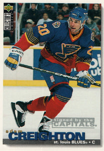 #229 Adam Creighton St Louis Blues 1995-96 Upper Deck Collector's Choice Hockey Card