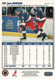 #230 Dave Manson Winnipeg Jets 1995-96 Upper Deck Collector's Choice Hockey Card