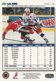 #215 Kris King Winnipeg Jets 1995-96 Upper Deck Collector's Choice Hockey Card FAA