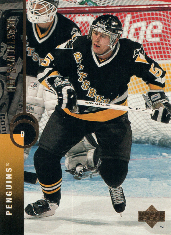 #209 Ulf Samuelsson Pittsburgh Penguins 1994-95 Upper Deck Hockey Card FAA