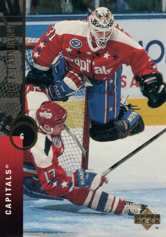 #187 Rick Tabaracci Washington Capitals 1994-95 Upper Deck Hockey Card FAA