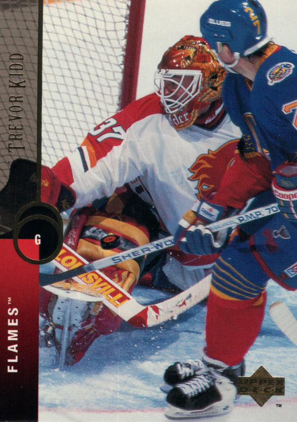 #395 Trevor Kidd Calgary Flames 1994-95 Upper Deck Hockey Card FAA