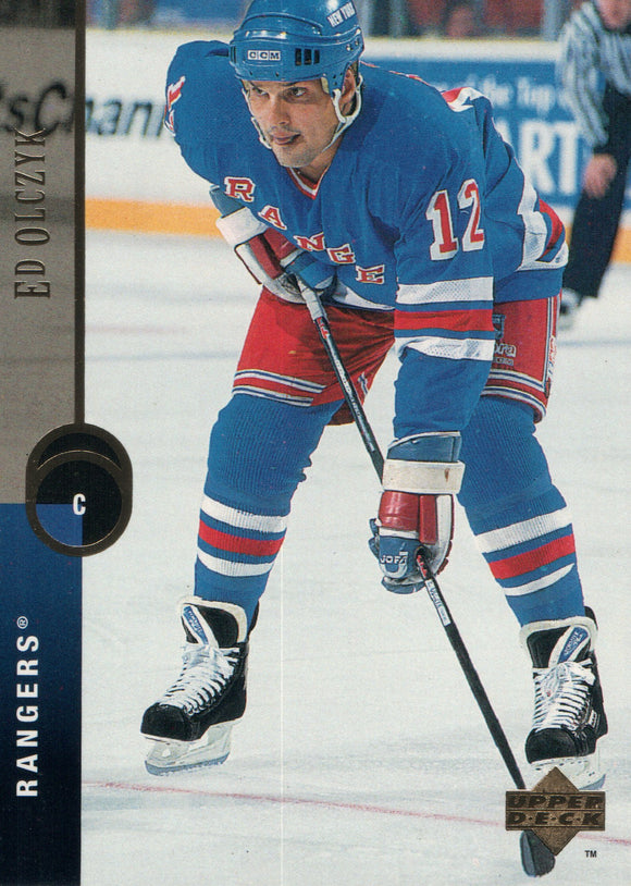#274 Ed Olczyk New York Rangers 1995-96 Upper Deck Hockey Card FAB