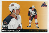 #73 Rostislav Klesla Columbus Blue Jackets 2002-03 Upper Deck Vintage Hockey Cards FAB