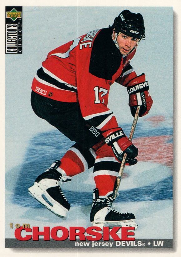 #237 Tom Chorske New Jersey Devils 1995-96 Upper Deck Collector's Choice Hockey Card FAB