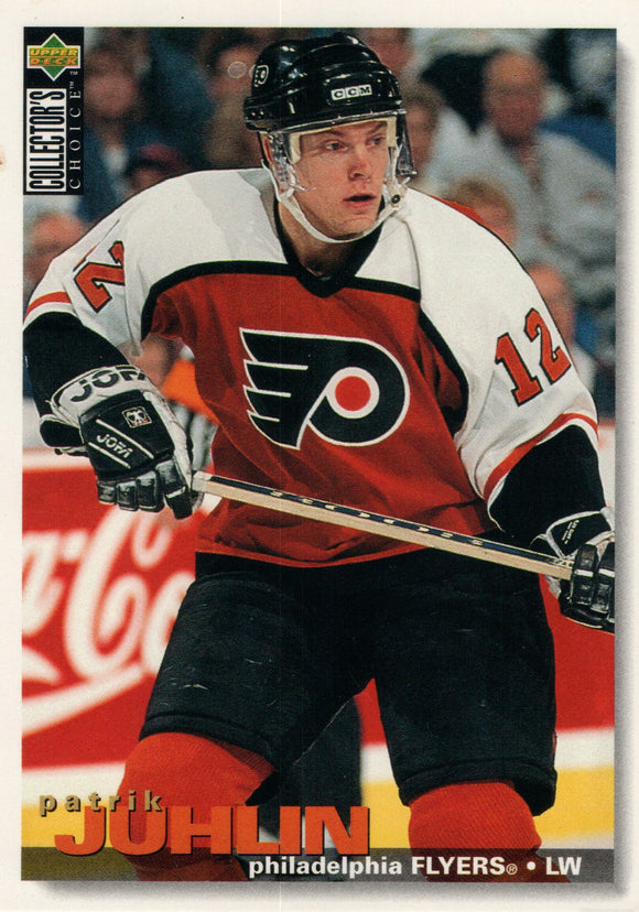 #236 Patrik Juhlin Philadelphia Flyers 1995-96 Upper Deck Collector's Choice Hockey Card FAB