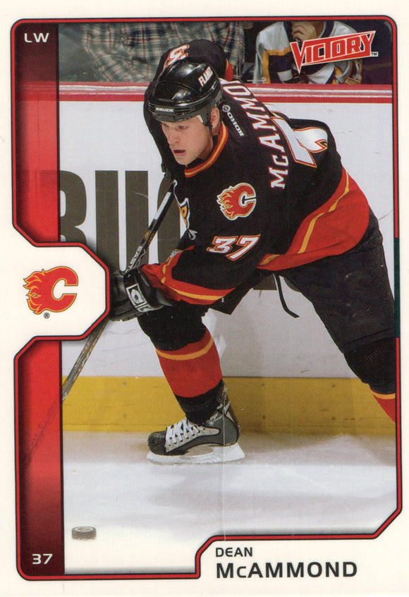 #32 Dean Mcammond Calgary Flames 2002-03 Upper Deck Victory Hockey Card FAB