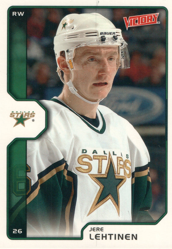 #67 Jere Lehtinen Dallas Stars 2002-03 Upper Deck Victory Hockey Card FAB