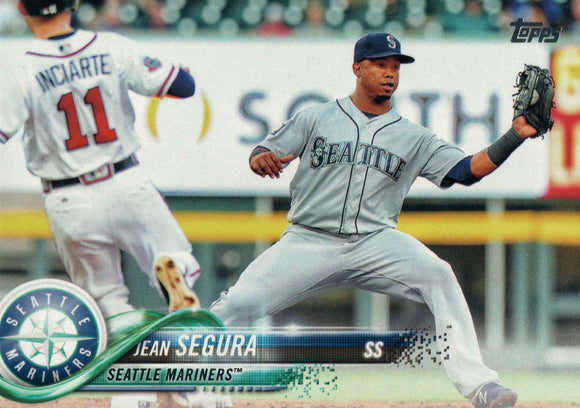 #144 Jean Segura Seattle Mariners 2018 Topps Series 1 Baseball Card FAC