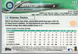 #143 James Paxton Seattle Mariners 2018 Topps Series 1 Baseball Card FAC