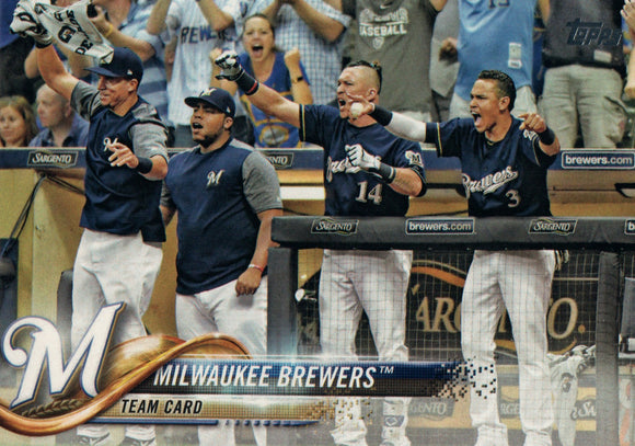 #156 Team Card Milwaukee Brewers 2018 Topps Series 1 Baseball Card FAC