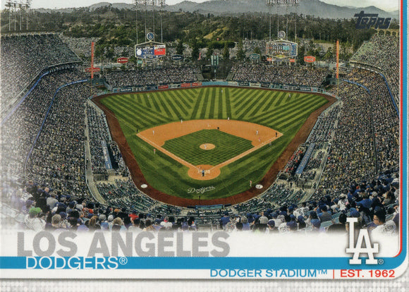 #254 Dodger Stadium Los Angeles Dodgers 2019 Topps Series 1 Baseball Card FAC
