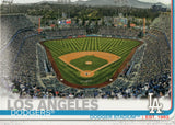 #254 Dodger Stadium Los Angeles Dodgers 2019 Topps Series 1 Baseball Card FAC